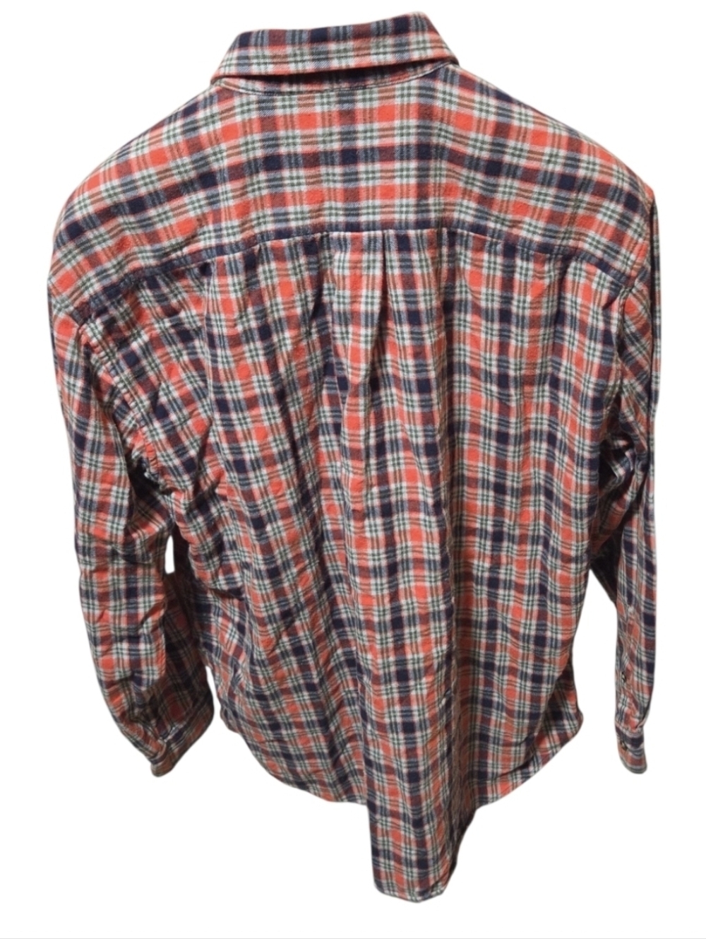 Vintage J Crew Oarsman Red Plaid Flannel Button Shirt Size Large - Picture 2 of 5